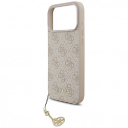 „Guess 4G Charms Collection“ „MagSafe“ dėklas, skirtas „iPhone 17 Pro Max“ – rožinis
