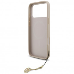 „Guess 4G Charms Collection“ „MagSafe“ dėklas, skirtas „iPhone 17 Pro Max“ – rožinis