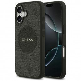 „Guess 4G Circle Classic Logo MagSafe“ dėklas, skirtas iPhone 17 – juodas