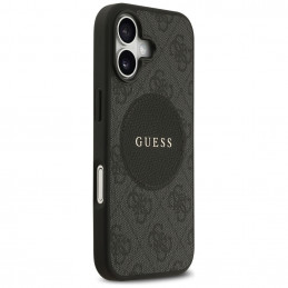 „Guess 4G Circle Classic Logo MagSafe“ dėklas, skirtas iPhone 17 – juodas