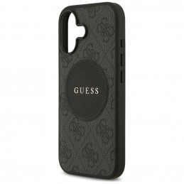 „Guess 4G Circle Classic Logo MagSafe“ dėklas, skirtas iPhone 17 – juodas