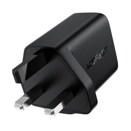 Acefast GaN sieninis įkroviklis (JK kištukas) USB Type C 30W, Power Delivery, PPS, Q3 3.0, AFC, FCP balta (A24 UK white)