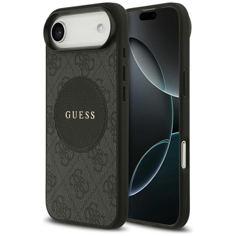 „Guess 4G Circle Classic Logo MagSafe“ dėklas, skirtas „iPhone Air“ – juodas