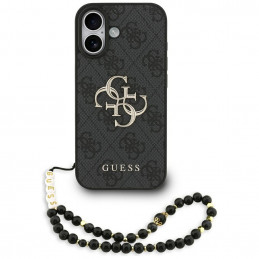 „Guess 4G Strap 4G Classic“ logotipo dėklas, skirtas iPhone 17 – juodas