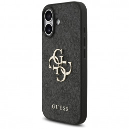 „Guess 4G Strap 4G Classic“ logotipo dėklas, skirtas iPhone 17 – juodas