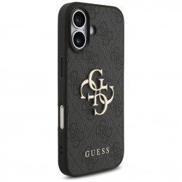 „Guess 4G Strap 4G Classic“ logotipo dėklas, skirtas iPhone 17 – juodas