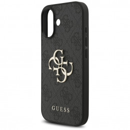 „Guess 4G Strap 4G Classic“ logotipo dėklas, skirtas iPhone 17 – juodas