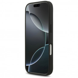 „Guess 4G Strap 4G Classic“ logotipo dėklas, skirtas „iPhone 17 Pro“ – juodas