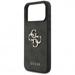 „Guess 4G Strap 4G Classic“ logotipo dėklas, skirtas „iPhone 17 Pro Max“ – juodas