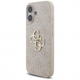 „Guess 4G Strap 4G Classic“ logotipo dėklas, skirtas iPhone 17 – rožinis