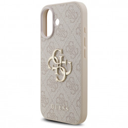 „Guess 4G Strap 4G Classic“ logotipo dėklas, skirtas iPhone 17 – rožinis