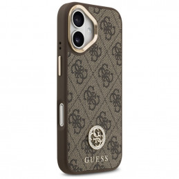 „Guess 4G Strass Logo MagSafe“ dėklas, skirtas iPhone 17 – rudas