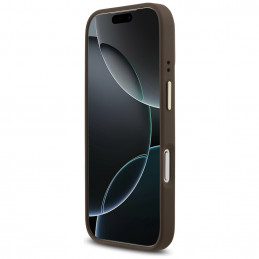„Guess 4G Strass Logo MagSafe“ dėklas, skirtas „iPhone 17 Pro“ – rudas