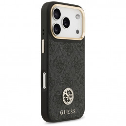 „Guess 4G Strass Logo MagSafe“ dėklas, skirtas „iPhone 17 Pro“ – juodas