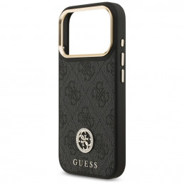 „Guess 4G Strass Logo MagSafe“ dėklas, skirtas „iPhone 17 Pro“ – juodas
