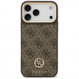 „Guess 4G Strass Logo MagSafe“ dėklas, skirtas „iPhone 17 Pro Max“ – rudas