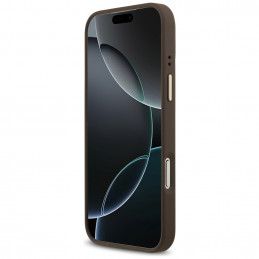 „Guess 4G Strass Logo MagSafe“ dėklas, skirtas „iPhone 17 Pro Max“ – rudas