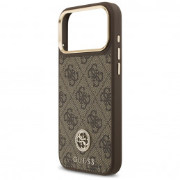„Guess 4G Strass Logo MagSafe“ dėklas, skirtas „iPhone 17 Pro Max“ – rudas