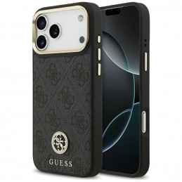 „Guess 4G Strass Logo MagSafe“ dėklas, skirtas „iPhone 17 Pro Max“ – juodas