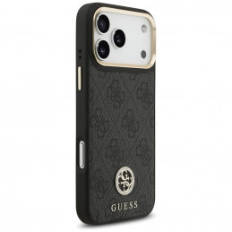 „Guess 4G Strass Logo MagSafe“ dėklas, skirtas „iPhone 17 Pro Max“ – juodas
