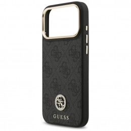 „Guess 4G Strass Logo MagSafe“ dėklas, skirtas „iPhone 17 Pro Max“ – juodas