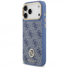 „Guess 4G Strass Logo MagSafe“ dėklas, skirtas „iPhone 17 Pro Max“ – mėlynas
