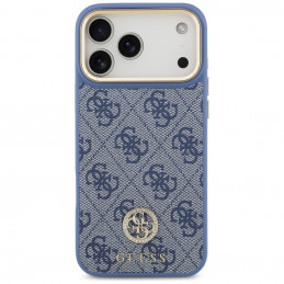 „Guess 4G Strass Logo MagSafe“ dėklas, skirtas „iPhone 17 Pro Max“ – mėlynas