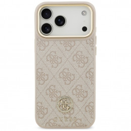 „Guess 4G Strass Logo MagSafe“ dėklas, skirtas „iPhone 17 Pro Max“ – rožinis