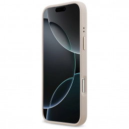 „Guess 4G Strass Logo MagSafe“ dėklas, skirtas „iPhone 17 Pro Max“ – rožinis
