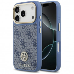 „Guess 4G Strass Logo MagSafe“ dėklas, skirtas „iPhone 17 Pro“ – mėlynas