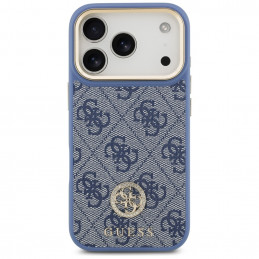 „Guess 4G Strass Logo MagSafe“ dėklas, skirtas „iPhone 17 Pro“ – mėlynas
