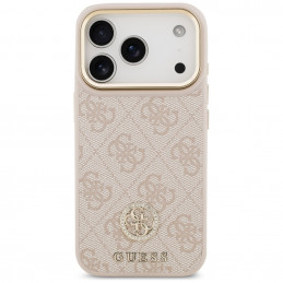 „Guess 4G Strass Logo MagSafe“ dėklas, skirtas „iPhone 17 Pro“ – rožinis