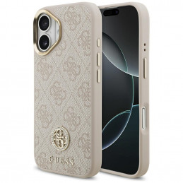 „Guess 4G Strass Logo MagSafe“ dėklas, skirtas iPhone 17 – rožinis
