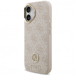 „Guess 4G Strass Logo MagSafe“ dėklas, skirtas iPhone 17 – rožinis