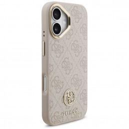„Guess 4G Strass Logo MagSafe“ dėklas, skirtas iPhone 17 – rožinis