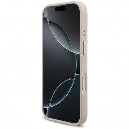 „Guess 4G Strass Logo MagSafe“ dėklas, skirtas iPhone 17 – rožinis