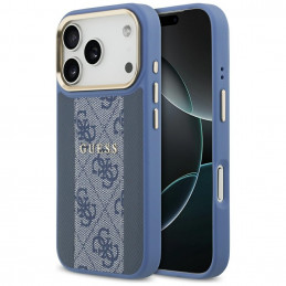 „Guess 4G Stripe MagSafe“ dėklas, skirtas „iPhone 17 Pro“ – mėlynas