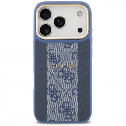 „Guess 4G Stripe MagSafe“ dėklas, skirtas „iPhone 17 Pro“ – mėlynas