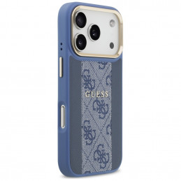 „Guess 4G Stripe MagSafe“ dėklas, skirtas „iPhone 17 Pro“ – mėlynas