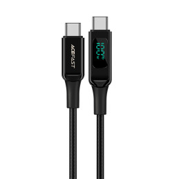 Acefast C6-03 Black USB-C - USB-C PD QC kabelis 100W 5A 480Mb/ s 2m - juodas