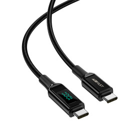 Acefast C6-03 Black USB-C - USB-C PD QC kabelis 100W 5A 480Mb/ s 2m - juodas