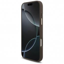 „Guess 4G Triangle Logo MagSafe“ dėklas, skirtas „iPhone 17 Pro Max“ – rudas ir auksinis