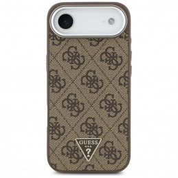 „Guess 4G“ trikampio logotipo „MagSafe“ dėklas, skirtas „iPhone Air“ – rudas