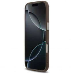„Guess 4G“ trikampio logotipo „MagSafe“ dėklas, skirtas „iPhone Air“ – rudas