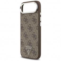 „Guess 4G“ trikampio logotipo „MagSafe“ dėklas, skirtas „iPhone Air“ – rudas
