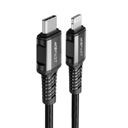 Acefast C1-01 Lightning – USB-C MFi PD laidas 30W 3A 480Mb/ s 1,2m – juodas