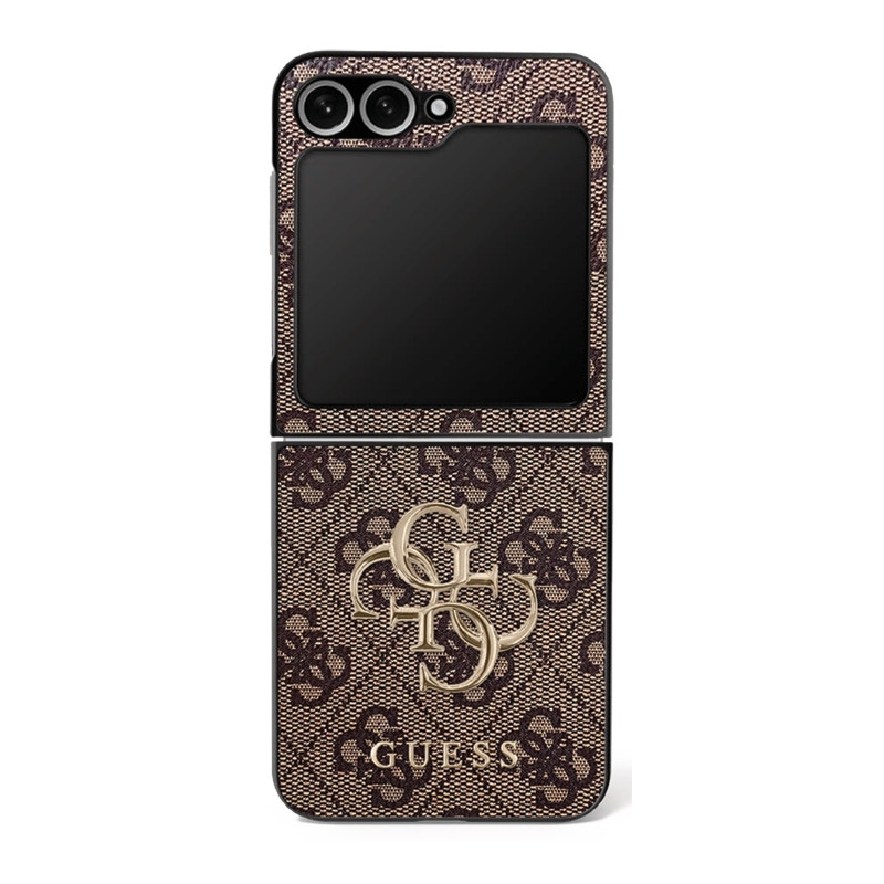 „Guess Big 4G Logo Classic“ dėklas, skirtas „Samsung Galaxy Z Flip 7“ – rudas