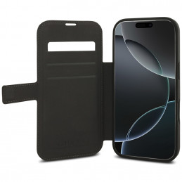 „Guess Book 4G“ metalinis logotipo dėklas, skirtas „iPhone 17 Pro“ – rudas