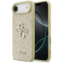 „Guess“ fiksuoto blizgučių dizaino „iPhone Air“ dėklas – auksinis