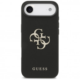 „Guess Grained Big 4G & Classic Logo“ dėklas, skirtas „iPhone Air“ – juodas